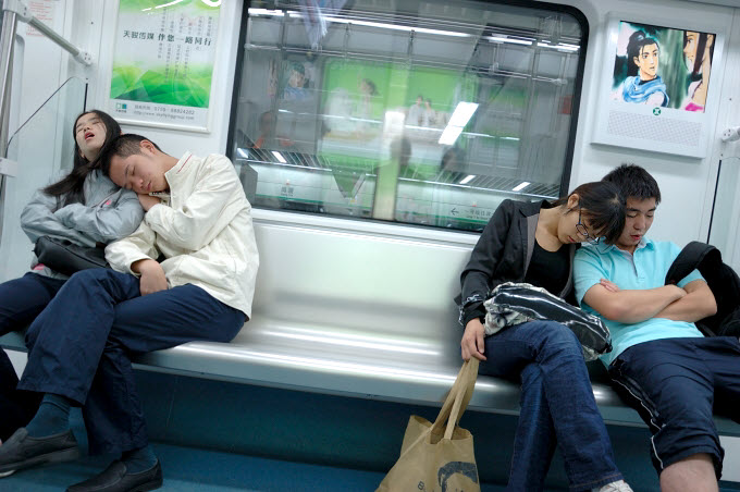Sen w chińskim metrze