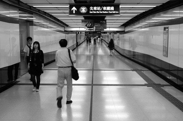 Hongkong - przejścia podziemne - zdjęcia z Chin