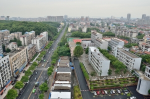 Miasto YueYang w prowincji Hunan