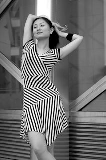 Modelka w paski