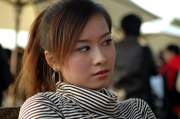 Portret w kawiarni