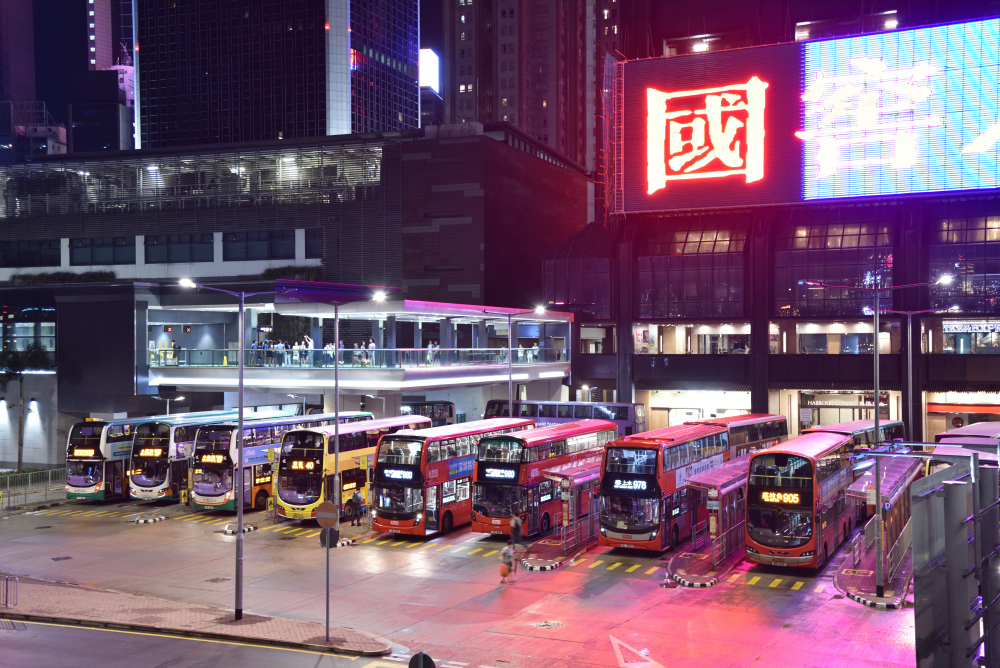 Pętla autobusowa w Hong Kongu - zdjęcia z Chin